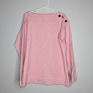 ✨3/$15  Zara Knitwear pink slit neck sweater 9